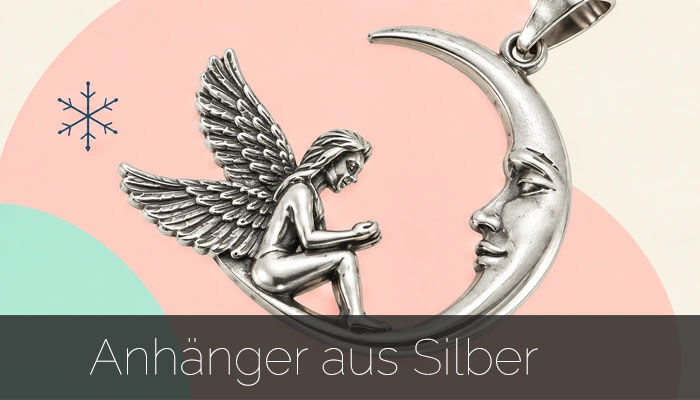 Anhänger aus 925 Sterlingsilber Sone Mond Sterne Weihnachten