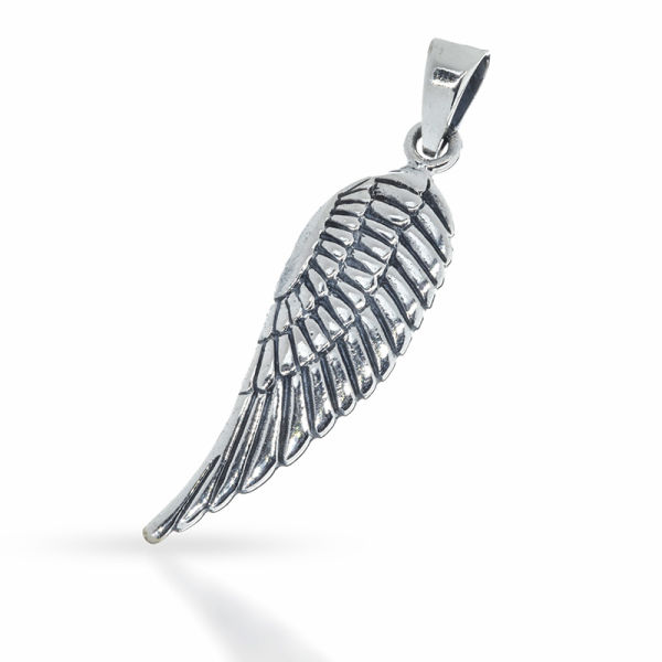 925 Sterling Silberanhänger - Engelsflügel Groß