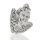 925 Sterling Silver Pendant – Large Cherub Head with Feather Frame