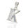 Letter K Pendant with Pale Decorative Stones in 925 Sterling Silver