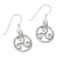 925er Sterling Silber Ohrringe Triskele