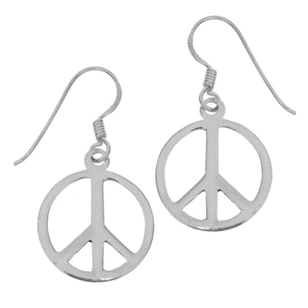 Ohrhänger 925er Sterling Silber- Peace