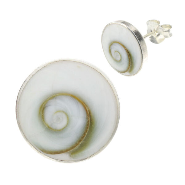 Stud earrings in 925 sterling silver – Shiva eye