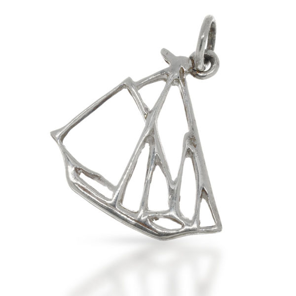 925 Sterling Silver Pendant Sailing Ship "Sina"