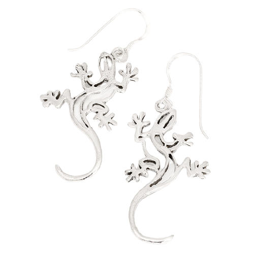 Ohrhänger 925er Sterling Silber- Gecko