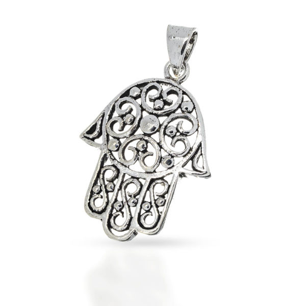 925 Sterling Silberanhänger - Hand der Fatima "Azra"