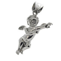 Stainless Steel Pendant – Angel with Violin