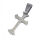 Stainless Steel Pendant – Cross with Gently Flared Ends