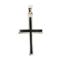 925 Sterling Silberanhänger - Kreuz "Janko"