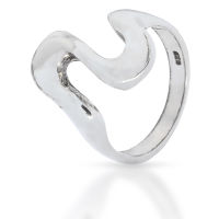 925 Sterling silver ring - curved