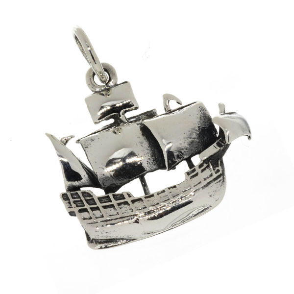 925 Sterling Silberanhänger - Segelboot "Maria"