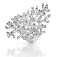 925 Sterling Silver Ring - Corals