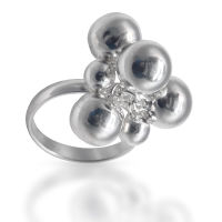925 Sterling silver ring - balls