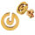 Stainless Steel Stud Earrings - Spiral