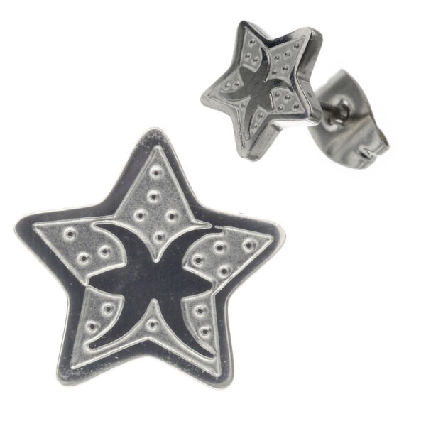 Edelstahl-Ohrstecker - Zodiac Fische