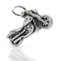 925 Sterling Silberanhänger - Motorrad...