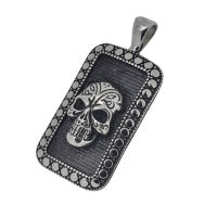 Edelstahlanhänger - Totenkopf
