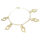 Edelstahlarmband PVD-Gold mit Herzen