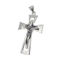 Stainless Steel Pendant – Crucifix with Broad...