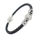 Lederarmband mit Magnetverschluss - 2 Glitzerkugeln