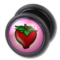 Fake Plug - Erdbeere - Stückpreis