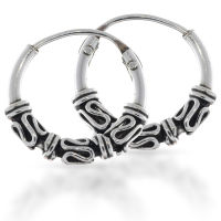 925er Sterlingsilber Balicreole 12 mm