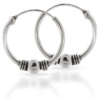 Bali-Creolen „Bumur“ aus 925er Silber –...