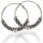 Bali-Creolen „Birma“ aus 925er Silber – Wellenornamente und Rillen, 21 mm (Paar)