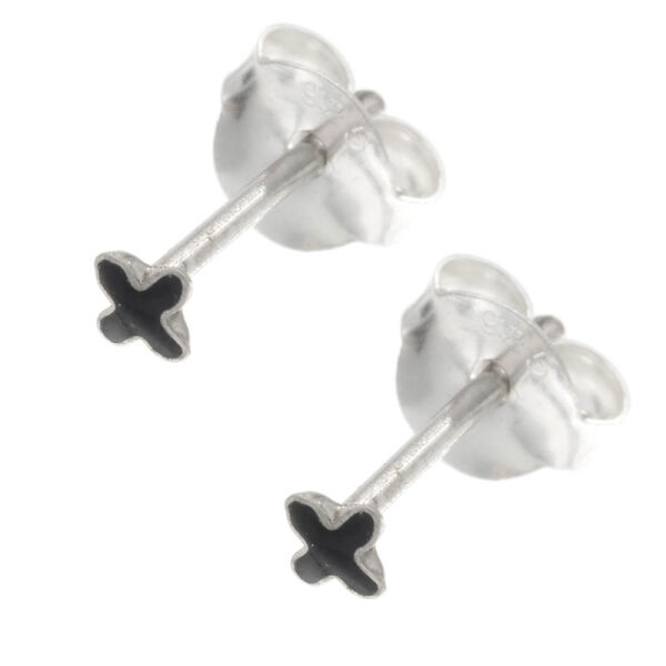Silberohrstecker - Kreuz