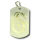 Edelstahlanhänger - Dogtag mit Tribal