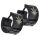 Edelstahlklappcreolen Black