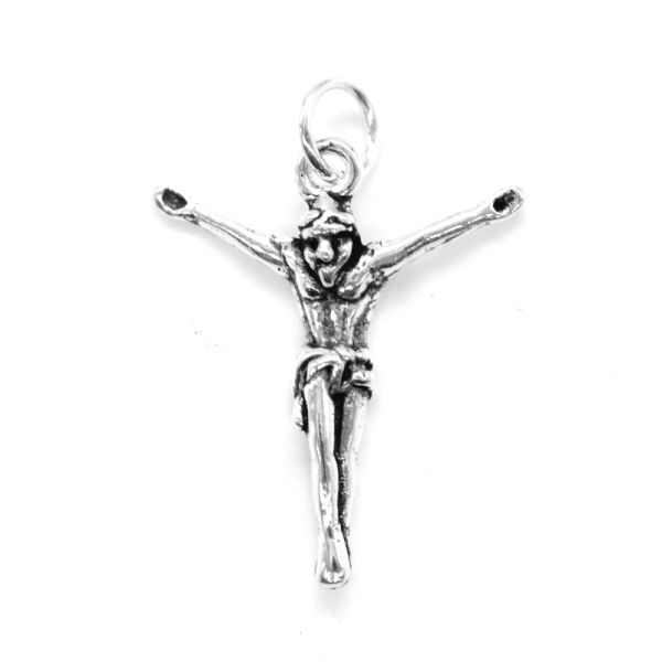 925 Sterling Silber - Ohrh&auml;nger - Jesus ohne Kreuz