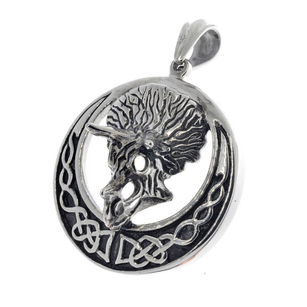 Stainless Steel Pendant - Rhino