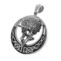 Stainless Steel Pendant - Rhino