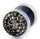 Fake Plug - Black - poliert - 11 mm mit Steinen