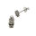 Silver Stud Earrings - Skull with Hat