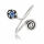 925 Sterling Silver Toe Ring / Childrens Ring with Flower and Spiral