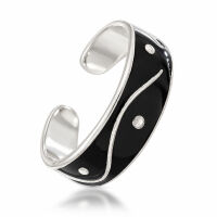 925 Sterling Silberring / Kinder- und Zehenring "Rotes Inlay"