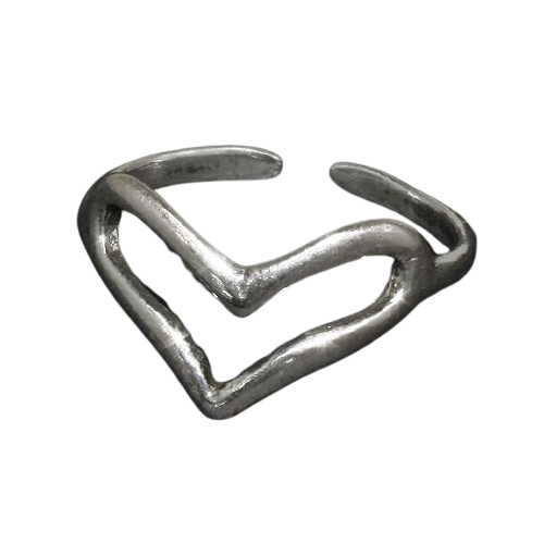 925 Sterling Silberring / Kinder- und Zehenring - Herz