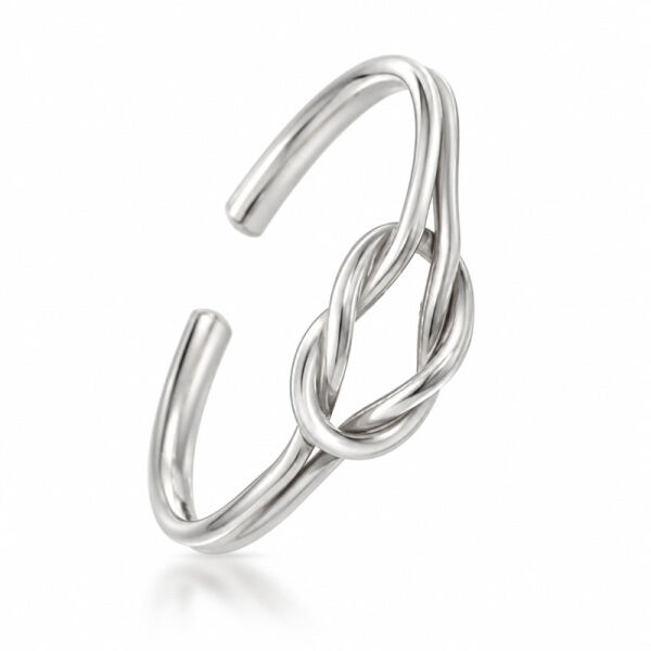 925 Sterling Silver Toe Ring / Childrens Ring with Knot Motif