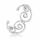 925 Sterling Silver Toe Ring / Childrens Ring with Multiple Spirals
