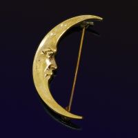 Bronze brooch - Moon