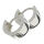 Silver Earrings - Clasp Hoops