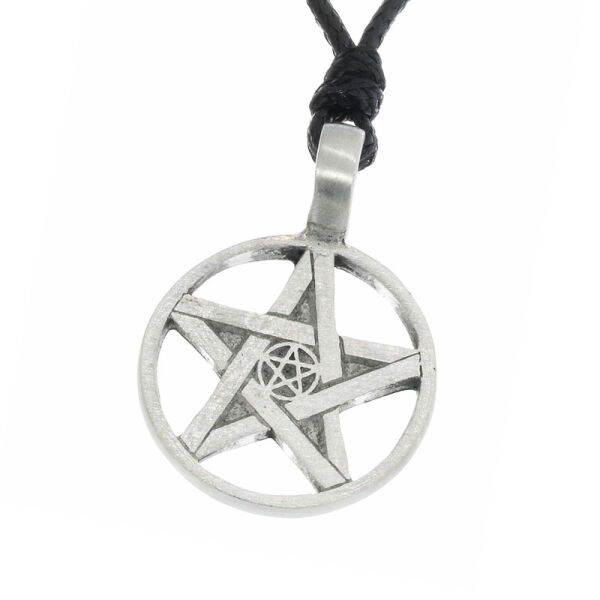 Zinnanhänger  Pentagramm