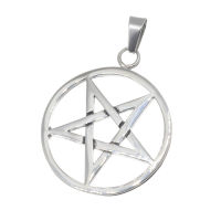 Edelstahlanhänger - Pentagramm
