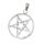 Stainless Steel Pendant – Pentagram with Broad Smooth Bars