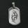 Edelstahlanhänger - Dogtag mit Tribal