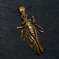 Bronzeanhänger - Fliege, Insekt