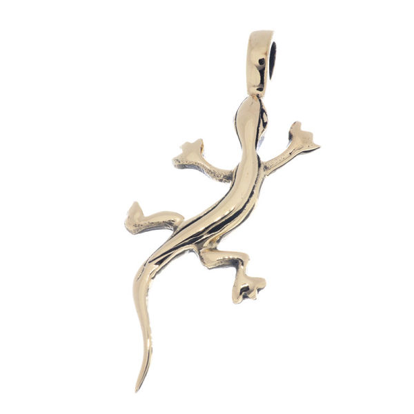 Bronzeanhänger Gecko / Echse
