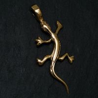 Bronzeanhänger Gecko / Echse